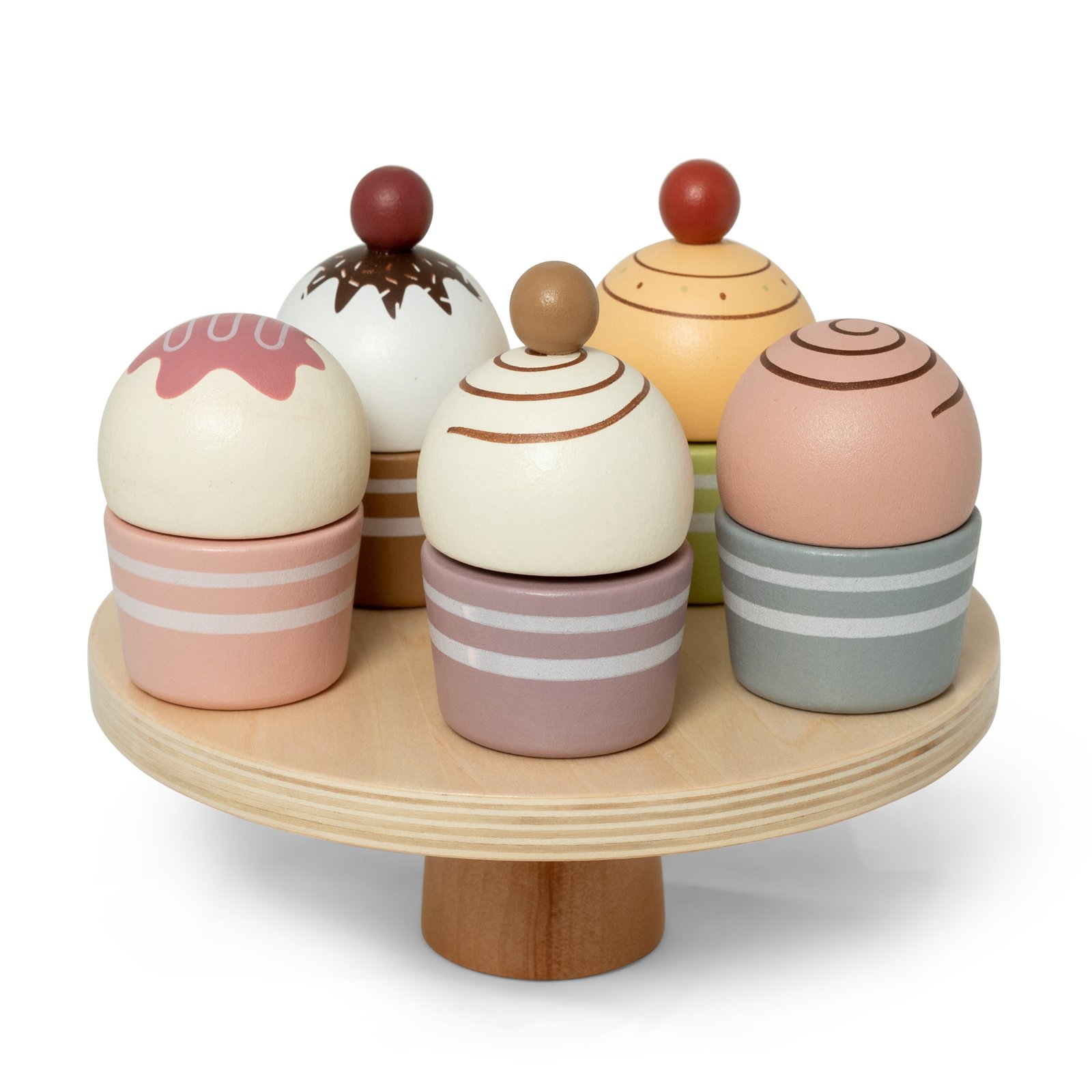 CUPCAKES ON CAKE STAND
