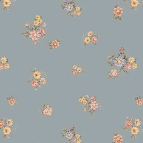 Tapet Flowers Minimini Dark